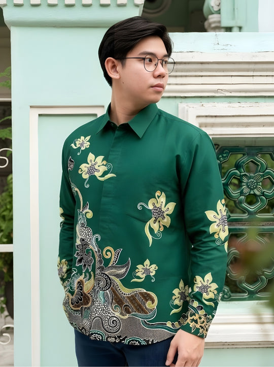 Verdant Grace - Long Sleeve Batik