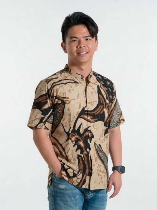 Stellar Branch Mandarin Collar Batik