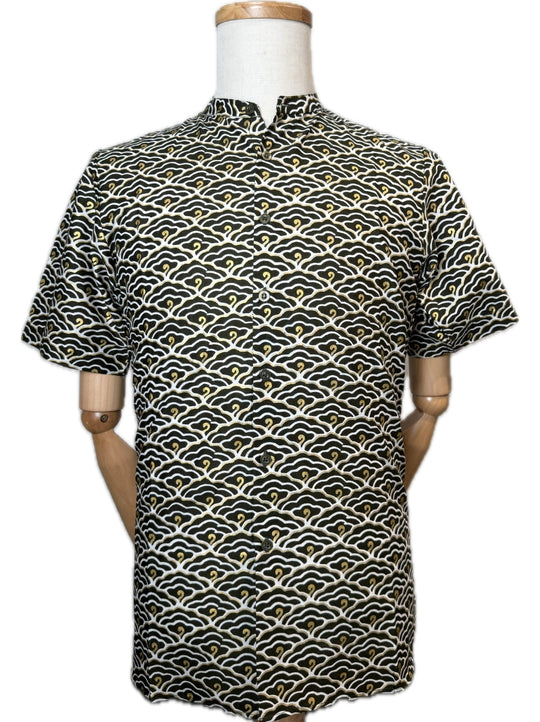 Cloudy Radiance Mandarin Collar Batik