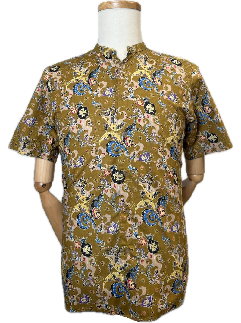 Mustard Wings Mandarin Collar Batik