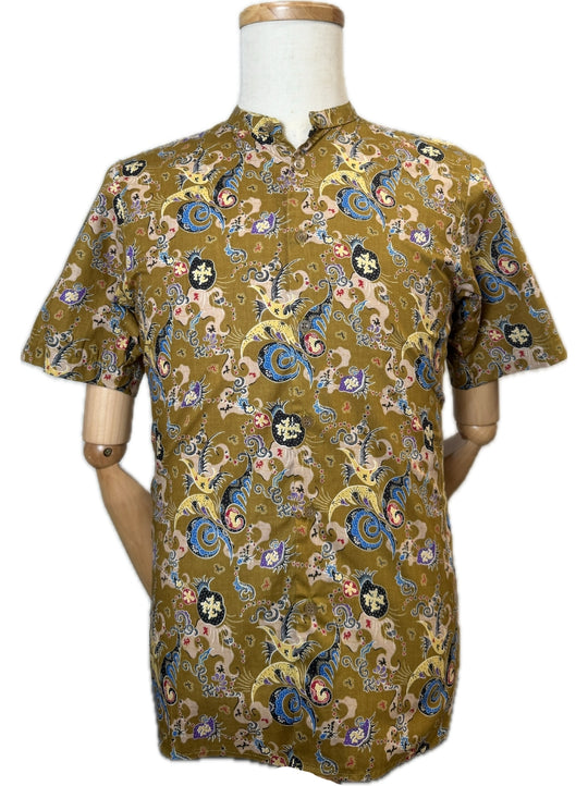 Mustard Wings Mandarin Collar Batik