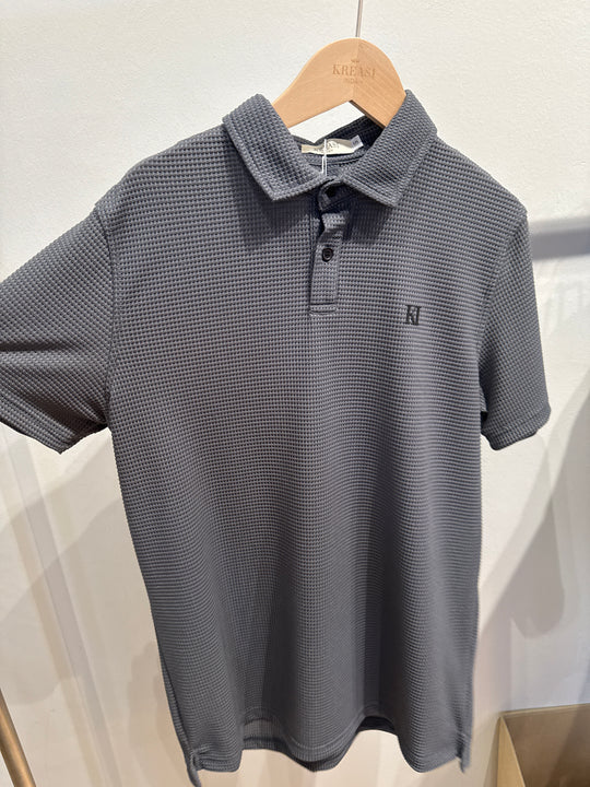 Textured Plain Polo