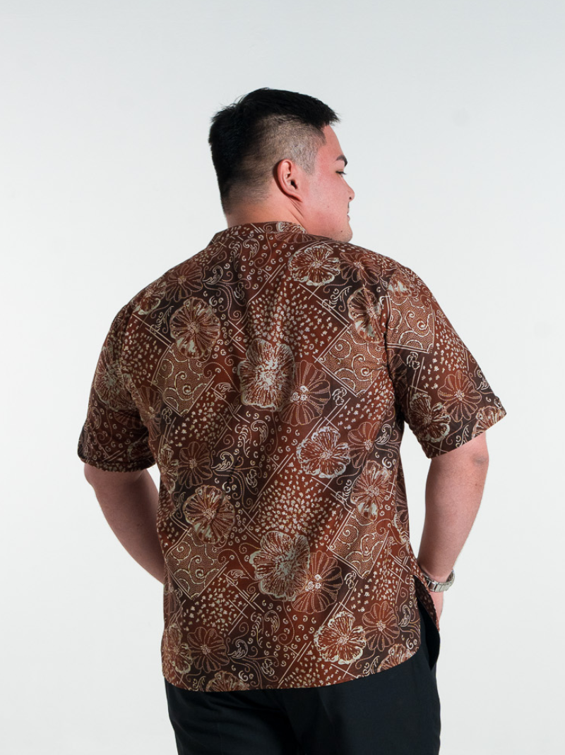 Oriental Bloom Mandarin Collar Batik