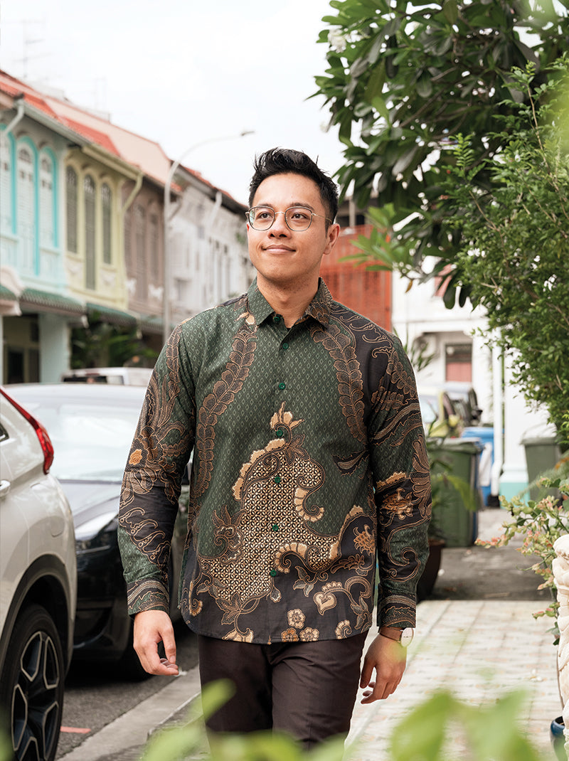 Ascending Ferns Long Sleeve Batik