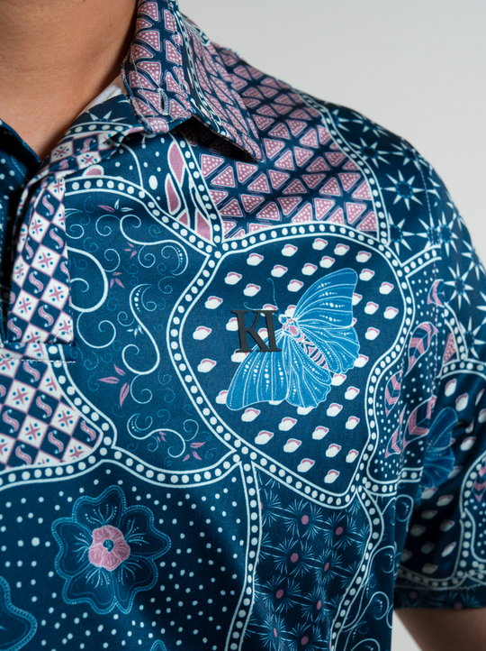 Mystic Flutter Batik Polo Tee