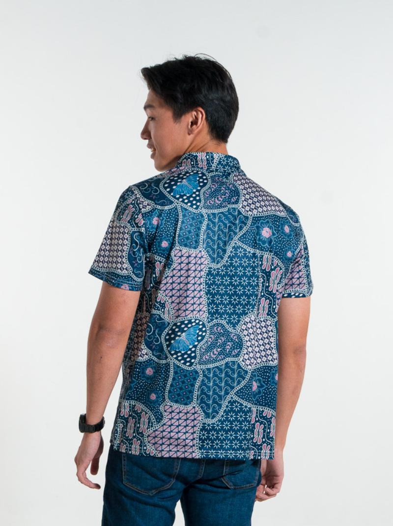 Mystic Flutter Batik Polo Tee