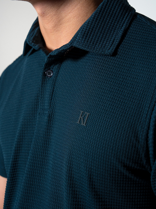 Textured Plain Polo
